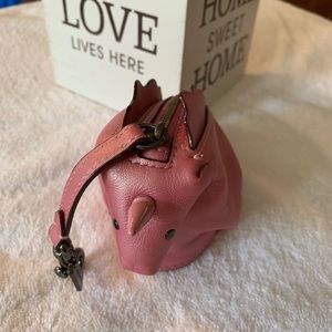 NWOT🛍Coach 1941 Uni Leather Unicorn Coin Case/Bag